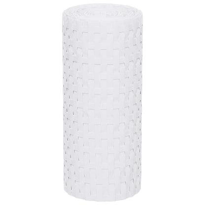Schermi da Balcone 5 pz Bianchi 255x19 cm in Polyrattan