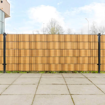 Schermi da Balcone 5 pz Marrone Chiaro 255x19 cm in Polyrattan