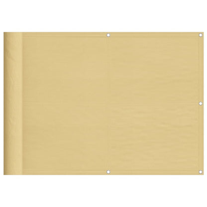 Paravento da Balcone Sabbia 75x700 cm 100% Poliestere Oxford