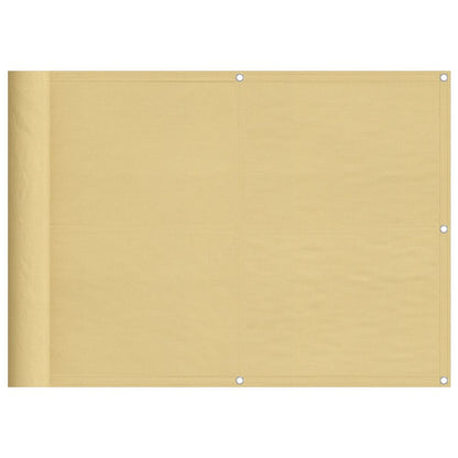 Paravento da Balcone Sabbia 75x800 cm 100% Poliestere Oxford