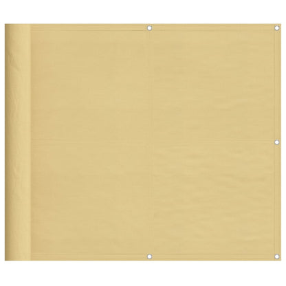 Paravento da Balcone Sabbia 90x800 cm 100% Poliestere Oxford