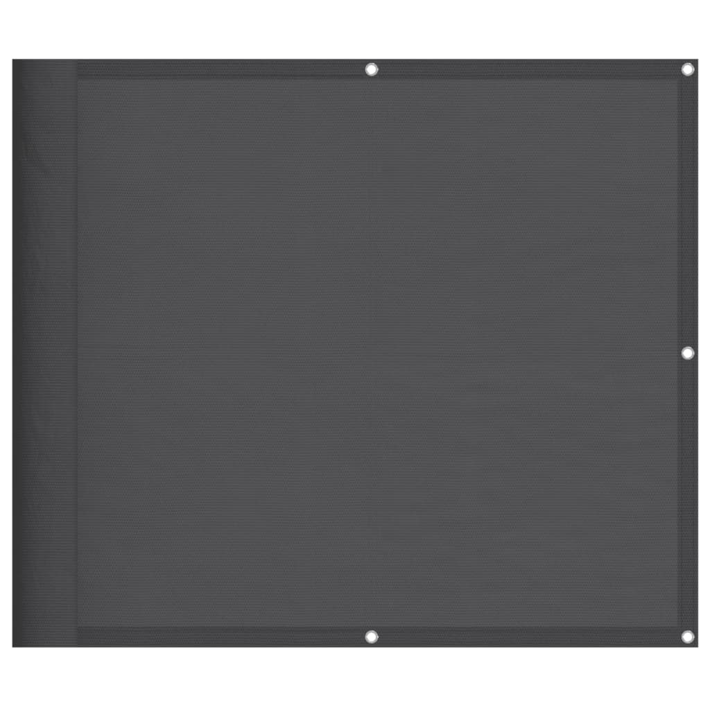 Paravento da Balcone Antracite 90x700 cm 100% Poliestere Oxford