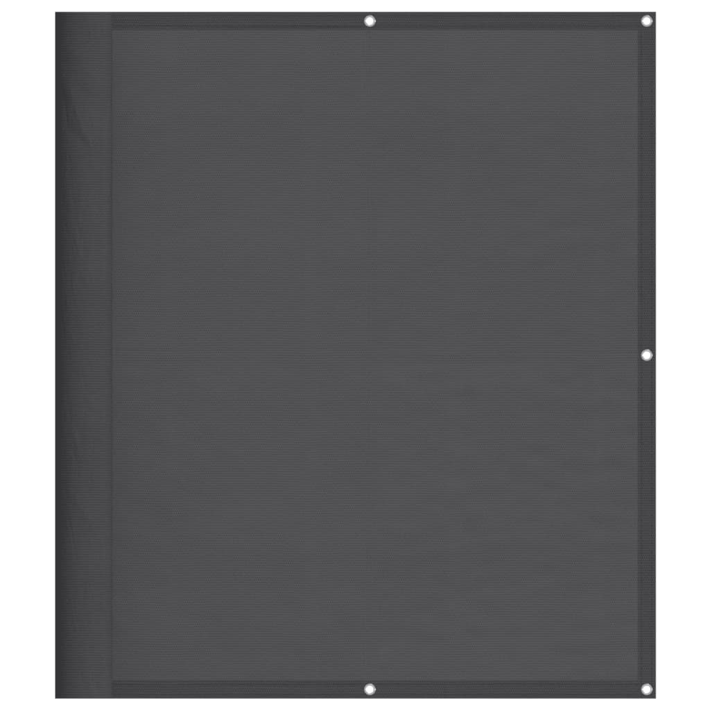 Paravento da Balcone Antracite 120x800cm 100% Poliestere Oxford