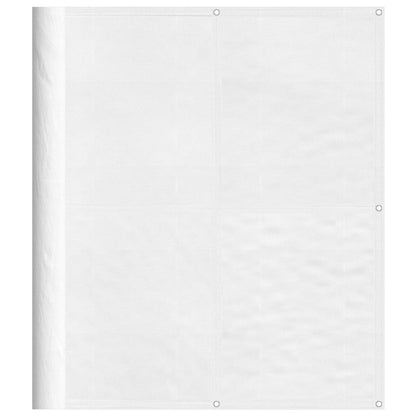 Paravento da Balcone Bianco 120x700 cm 100% Poliestere Oxford