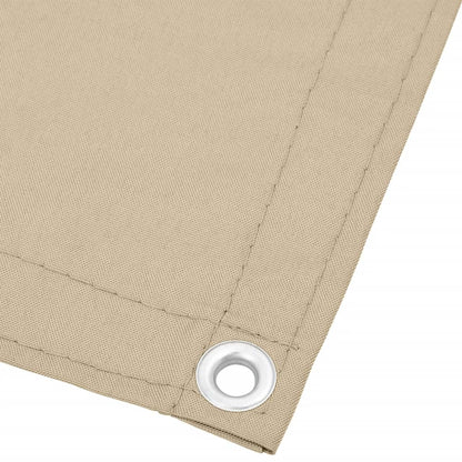 Paravento da Balcone Beige 120x800 cm 100% Poliestere Oxford