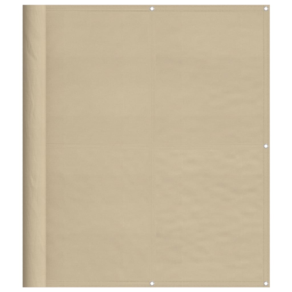 Paravento da Balcone Beige 120x1000 cm 100% Poliestere Oxford