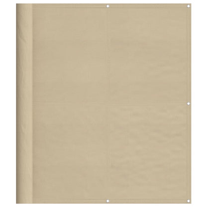 Paravento da Balcone Beige 120x1000 cm 100% Poliestere Oxford