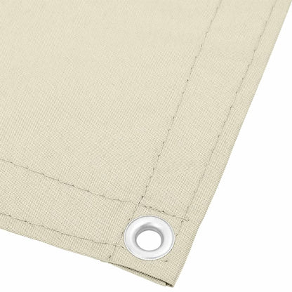 Paravento da Balcone Crema 90x1000 cm 100% Poliestere Oxford