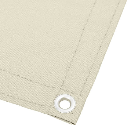 Paravento da Balcone Crema 120x800 cm 100% Poliestere Oxford