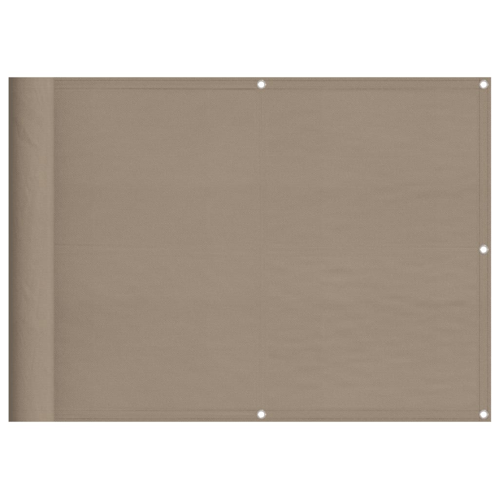 Paravento da Balcone Tortora 75x700 cm 100% Poliestere Oxford