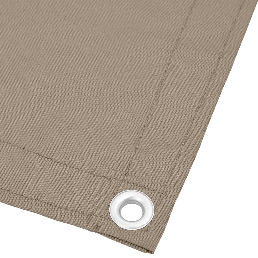 Paravento da Balcone Tortora 75x700 cm 100% Poliestere Oxford