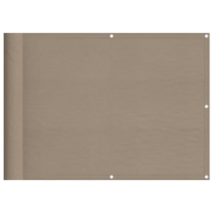 Paravento da Balcone Tortora 75x800 cm 100% Poliestere Oxford