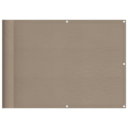 Paravento da Balcone Tortora 75x1000 cm 100% Poliestere Oxford