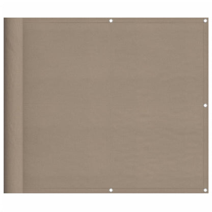Paravento da Balcone Tortora 90x700 cm 100% Poliestere Oxford