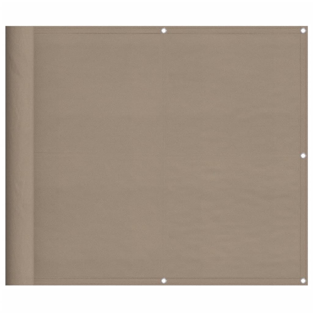 Paravento da Balcone Tortora 90x800 cm 100% Poliestere Oxford