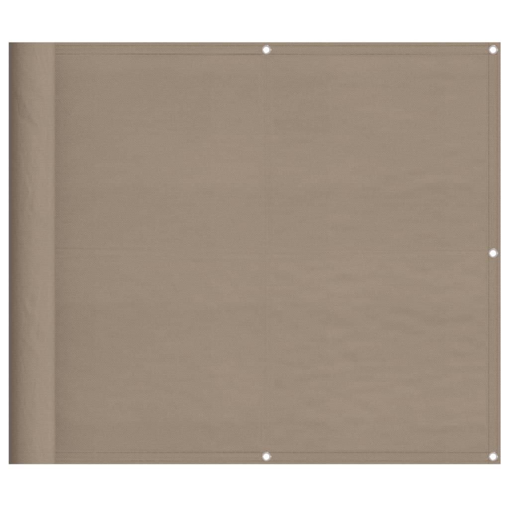 Paravento da Balcone Tortora 90x1000 cm 100% Poliestere Oxford