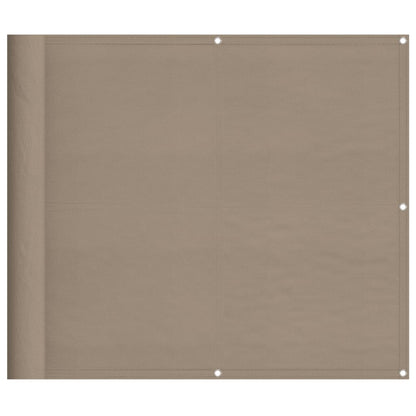 Paravento da Balcone Tortora 90x1000 cm 100% Poliestere Oxford