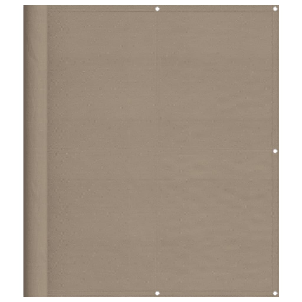 Paravento da Balcone Tortora 120x700 cm 100% Poliestere Oxford