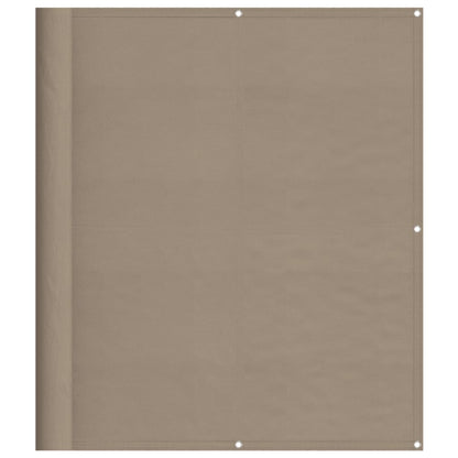 Paravento da Balcone Tortora 120x700 cm 100% Poliestere Oxford