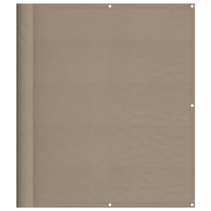 Paravento da Balcone Tortora 120x800 cm 100% Poliestere Oxford