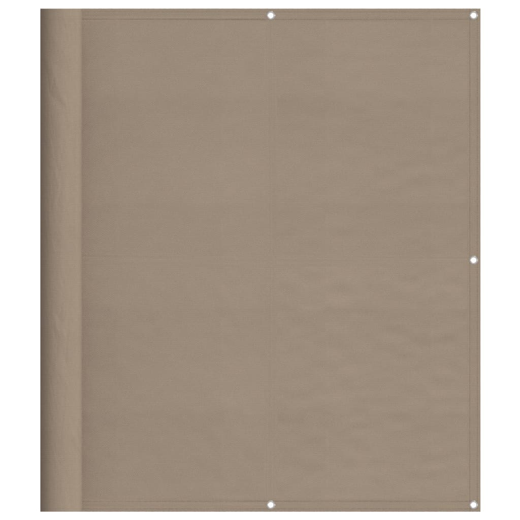 Paravento da Balcone Tortora 120x1000 cm 100% Poliestere Oxford