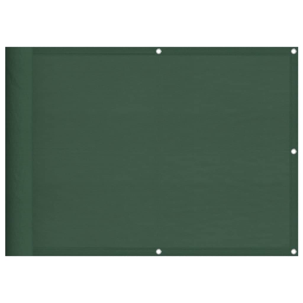 Paravento Balcone Verde Scuro 75x800 cm 100% Poliestere Oxford