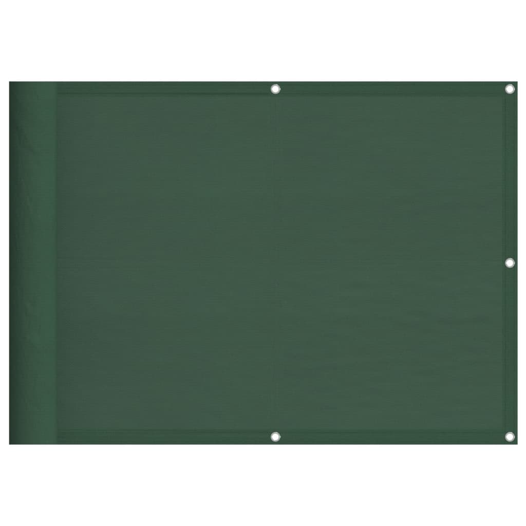 Paravento Balcone Verde Scuro 75x1000 cm 100% Poliestere Oxford