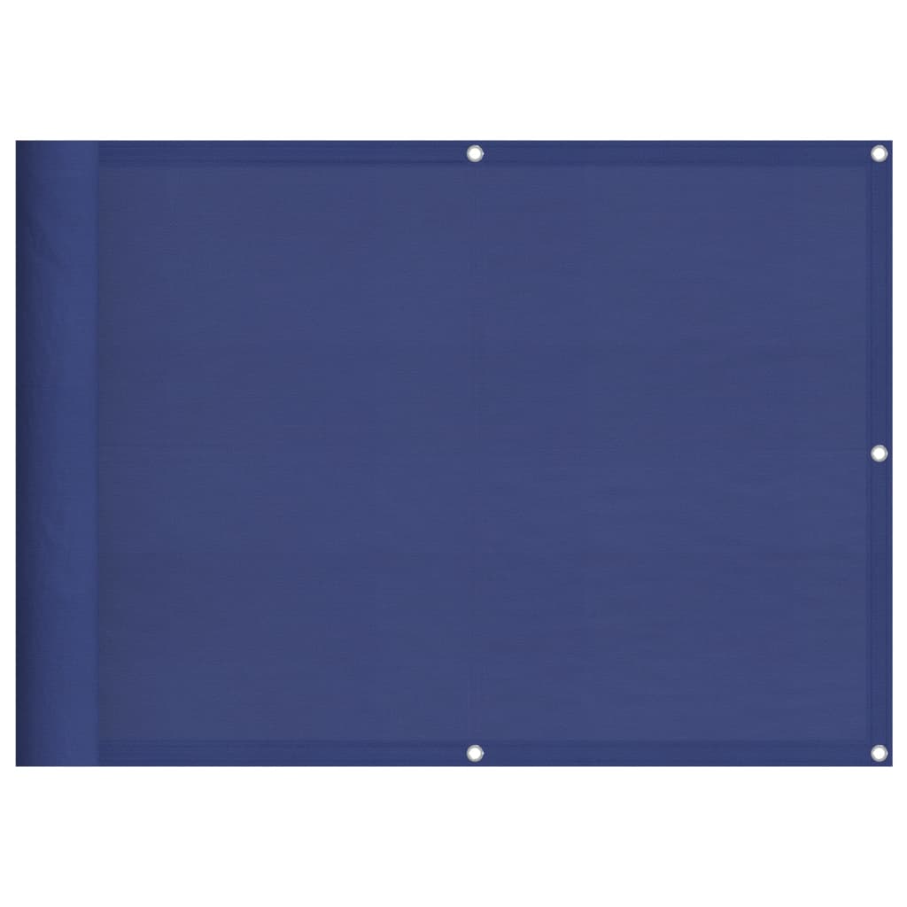 Paravento da Balcone Blu 75x800 cm 100% Poliestere Oxford