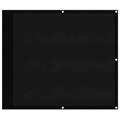 Paravento da Balcone Nero 90x1000 cm 100% Poliestere Oxford