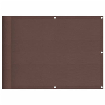 Paravento da Balcone Marrone 75x700 cm 100% Poliestere Oxford