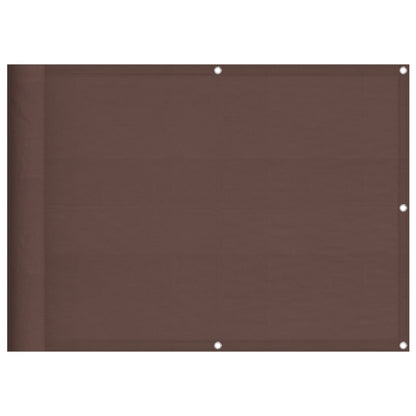Paravento da Balcone Marrone 75x800 cm 100% Poliestere Oxford