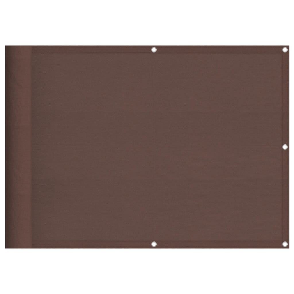 Paravento da Balcone Marrone 75x1000 cm 100% Poliestere Oxford