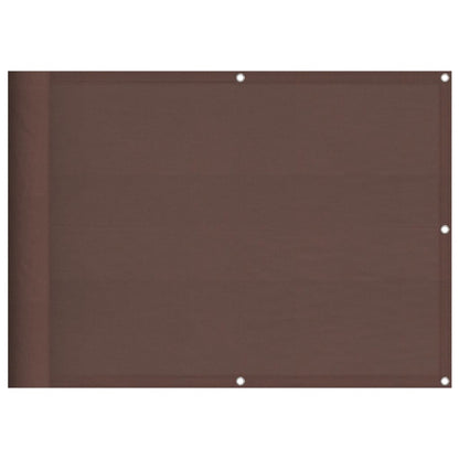 Paravento da Balcone Marrone 75x1000 cm 100% Poliestere Oxford