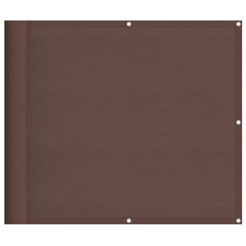 Paravento da Balcone Marrone 90x700 cm 100% Poliestere Oxford