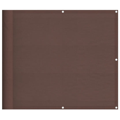 Paravento da Balcone Marrone 90x700 cm 100% Poliestere Oxford