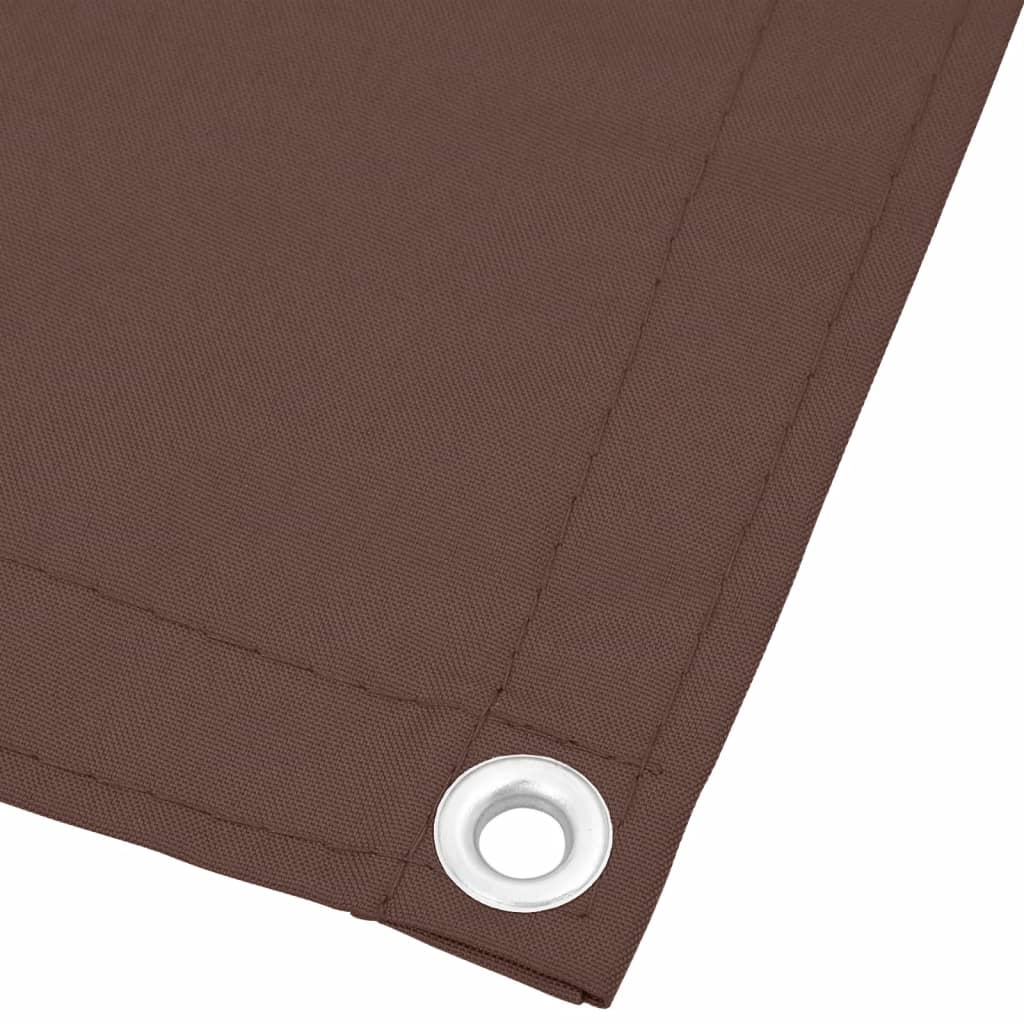 Paravento da Balcone Marrone 90x700 cm 100% Poliestere Oxford