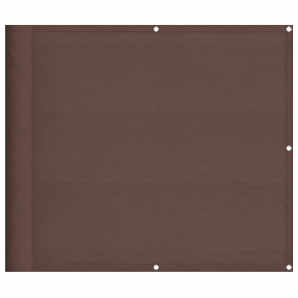 Paravento da Balcone Marrone 90x1000 cm 100% Poliestere Oxford