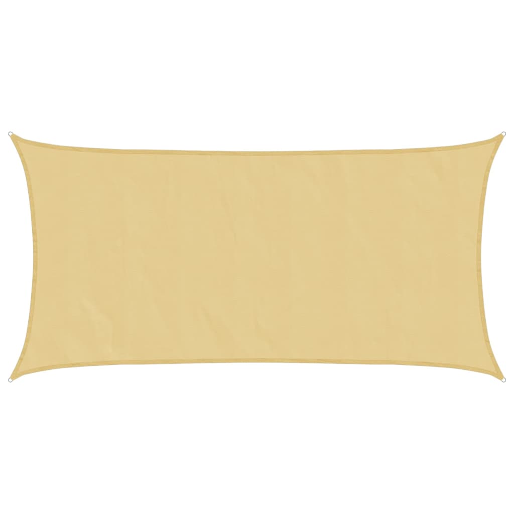 Vela Parasole Sabbia 7x4 m 100% Poliestere Oxford