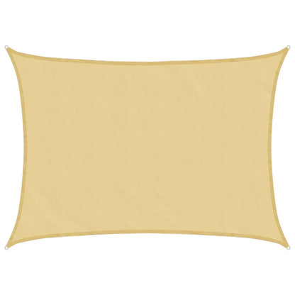 Vela Parasole Sabbia 8x6 m 100% Poliestere Oxford