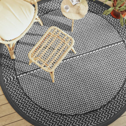 Tappeto da Esterno ARAKIL Grigio Ã˜200 cm in PP