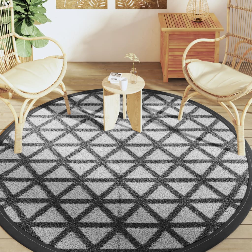 Tappeto da Esterni ARAKIL Nero ÃƒËœ200 cm in PP