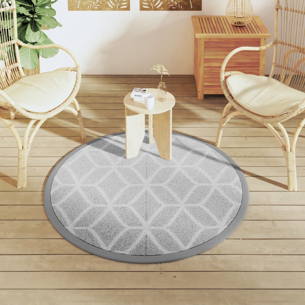Tappeto da Esterno ARAKIL Grigio ÃƒËœ120 cm in PP