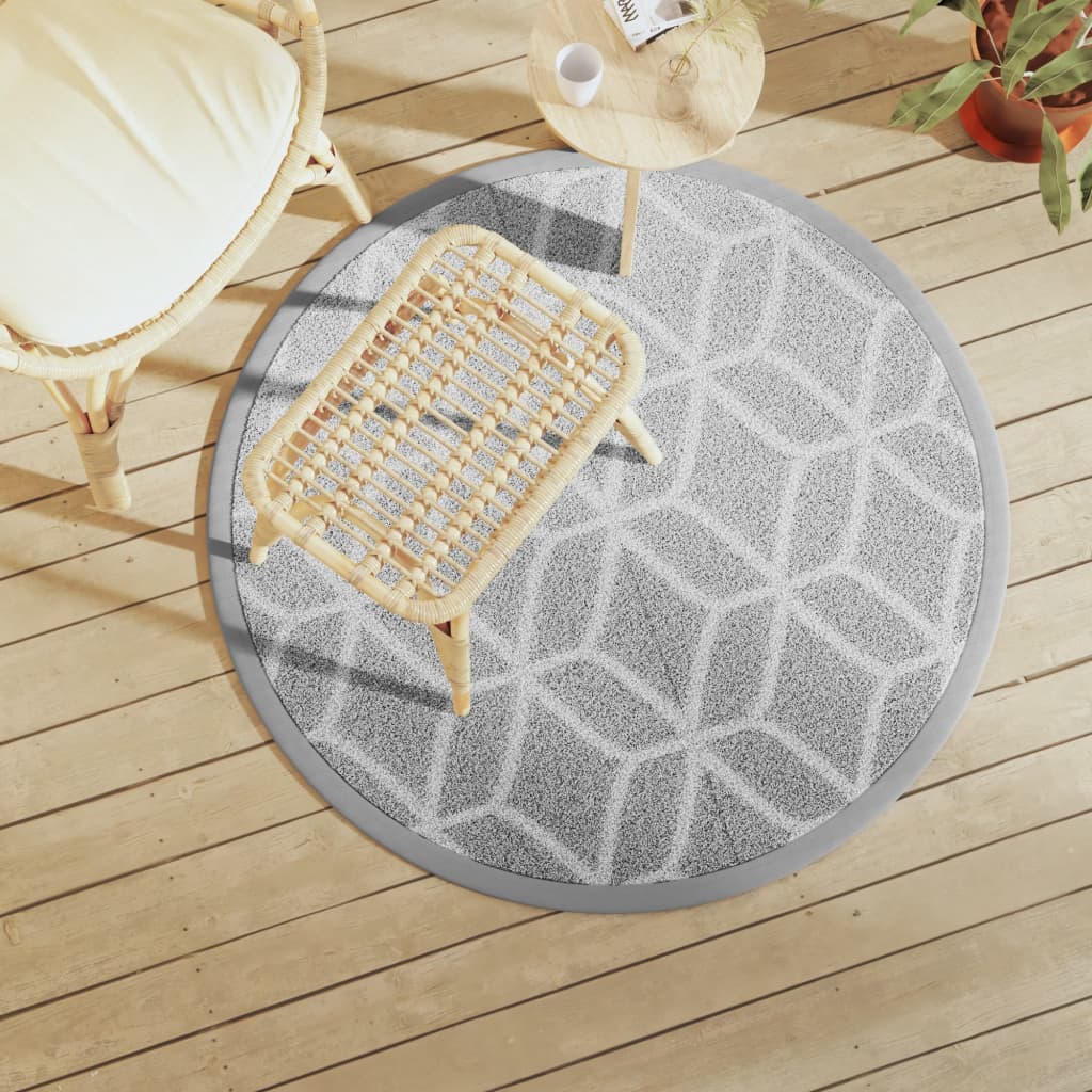Tappeto da Esterno ARAKIL Grigio ÃƒËœ120 cm in PP