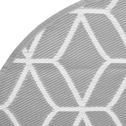 Tappeto da Esterno ARAKIL Grigio Ã˜160 cm in PP