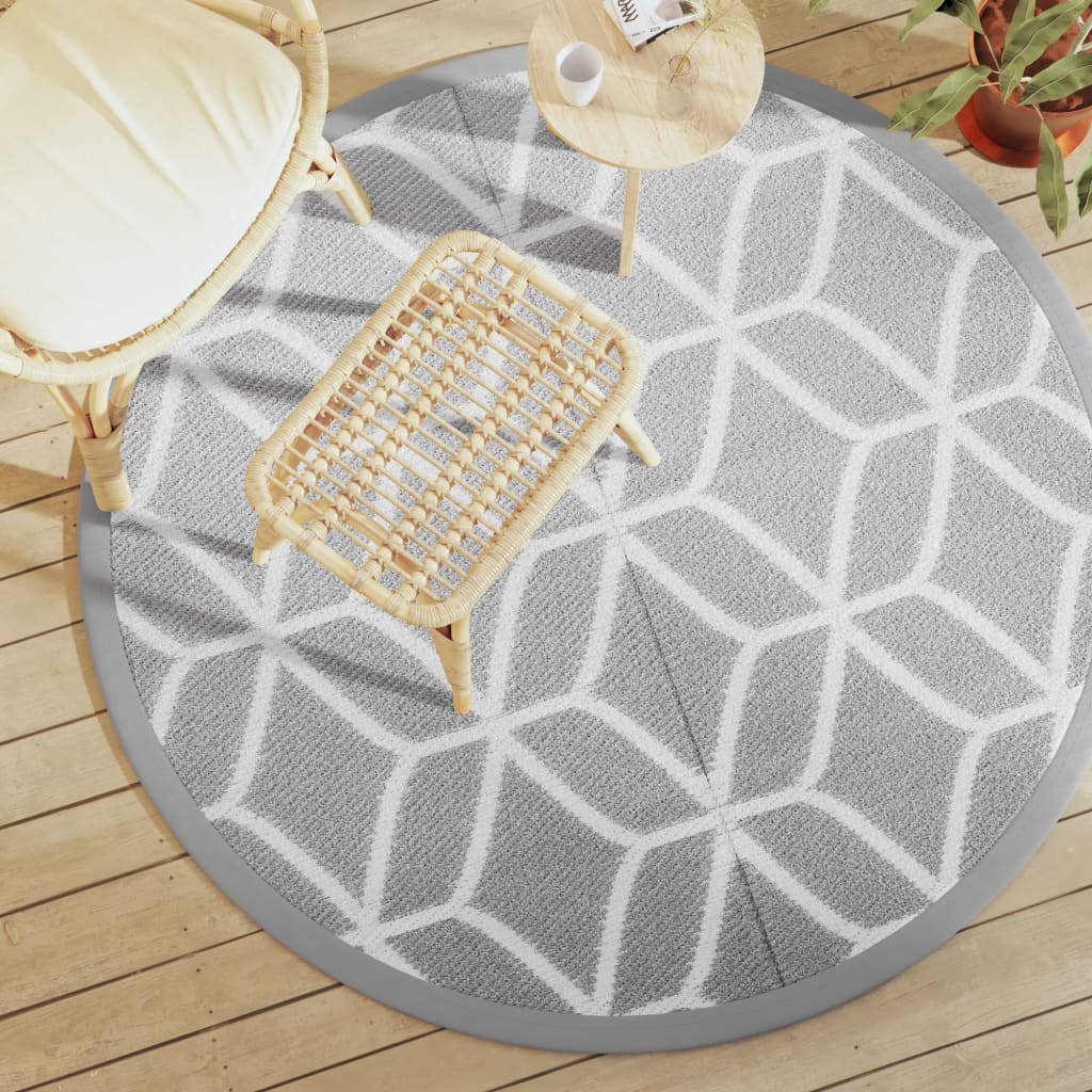 Tappeto da Esterno ARAKIL Grigio ÃƒËœ160 cm in PP