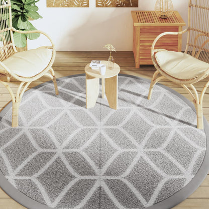 Tappeto da Esterno ARAKIL Grigio Ã˜200 cm in PP