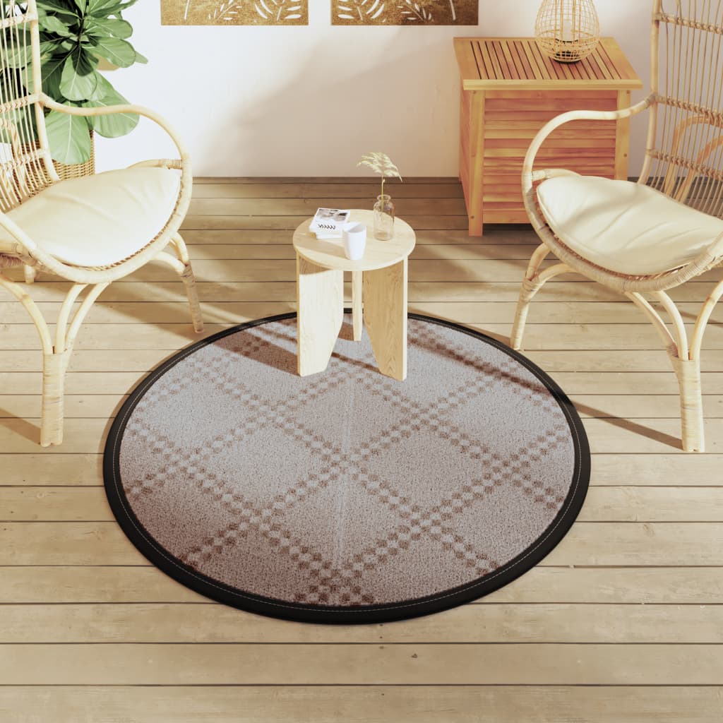 Tappeto da Esterni ARAKIL Marrone ÃƒËœ120 cm in PP