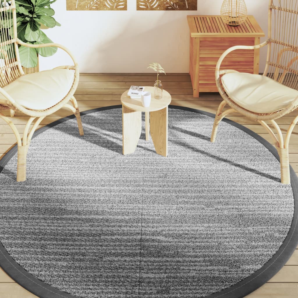 Tappeto da Esterno ARAKIL Grigio Ã˜200 cm in PP