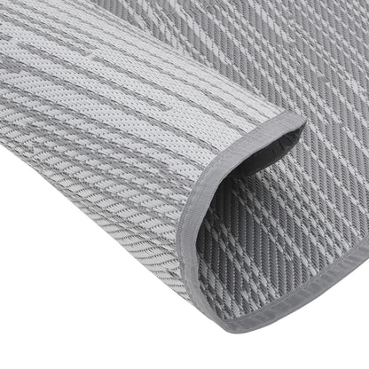 Tappeto da Esterno ARAKIL Grigio Ø200 cm in PP