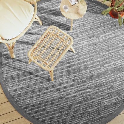 Tappeto da Esterno ARAKIL Grigio Ã˜200 cm in PP